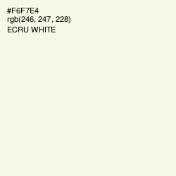 #F6F7E4 - Ecru White Color Image